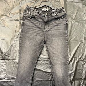 Zara distressed black jean! 80s style high rise